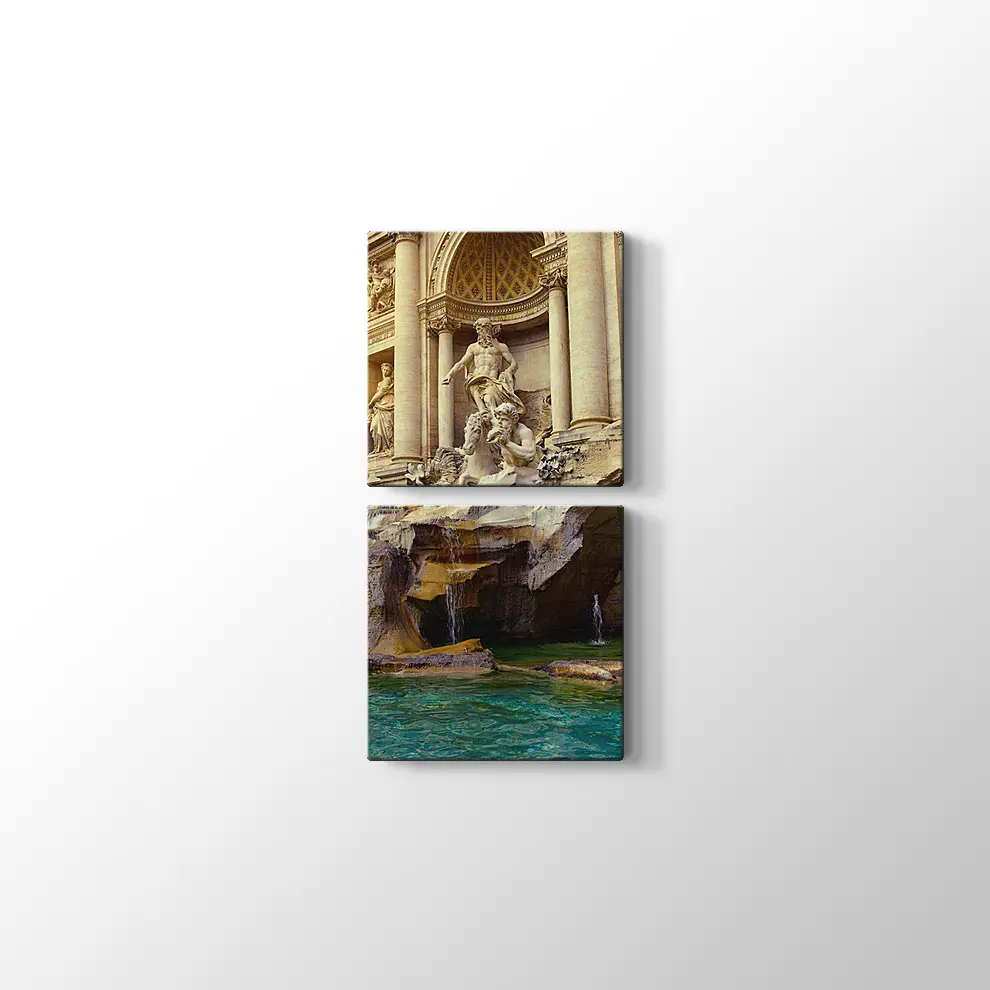 Trevi Çeşmesi Roma Kanvas Tablo