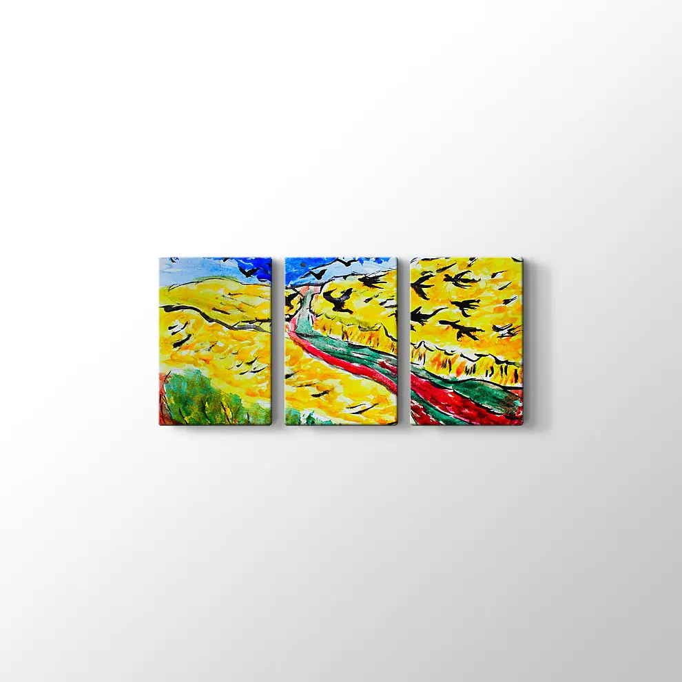 Van Gogh Tarzı Suluboya Tablo
