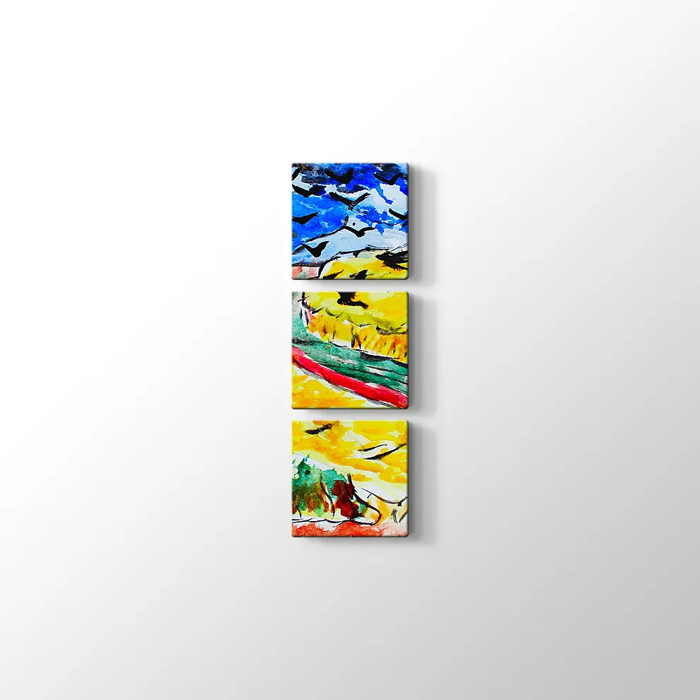Van Gogh Tarzı Suluboya Tablo