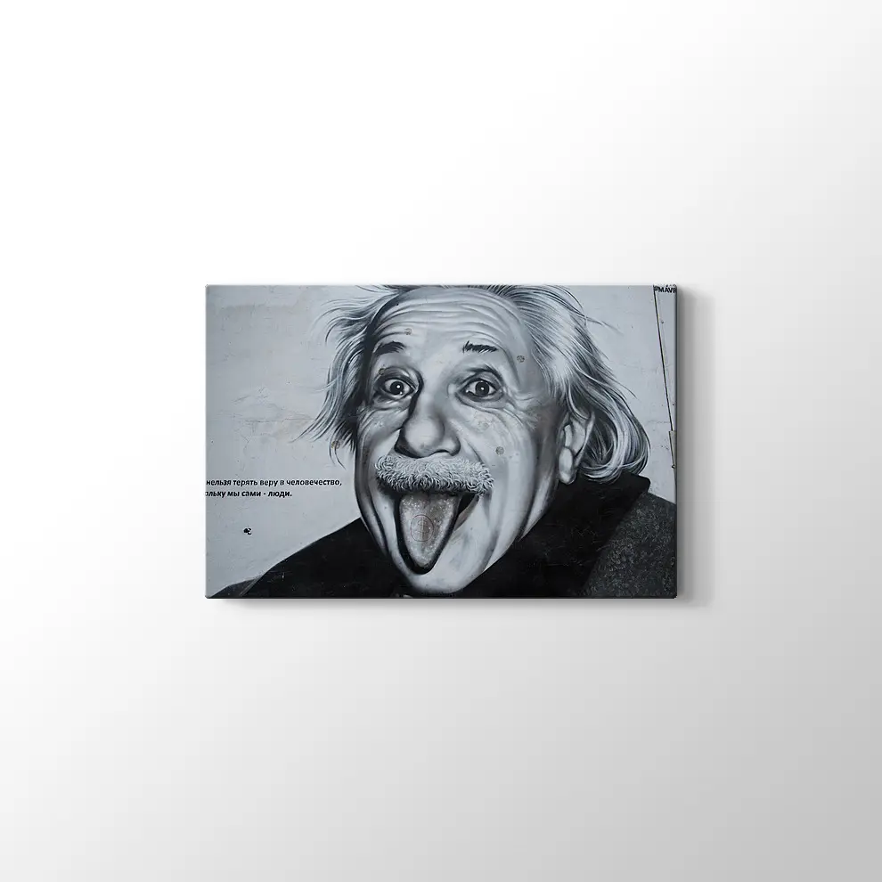 Albert Einstein Kanvas Tablo